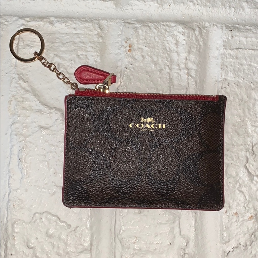 coach mini skinny id wallet